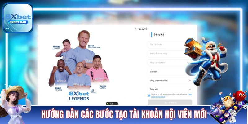 Hướng dẫn các bước tạo tài khoản hội viên mới