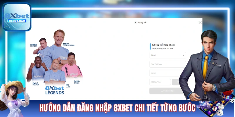Hướng dẫn đăng nhập 8XBET A đến Z từng bước